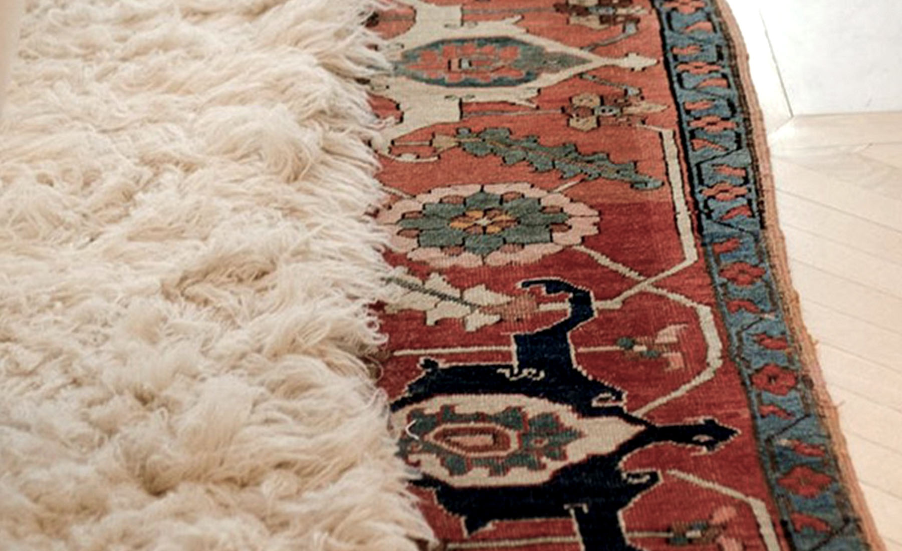 Mix Textures: Combine different textures with your rugs to create an intriguing layered effect. For example, you can pair a jute rug with a wool rug to add interest and depth to the room.