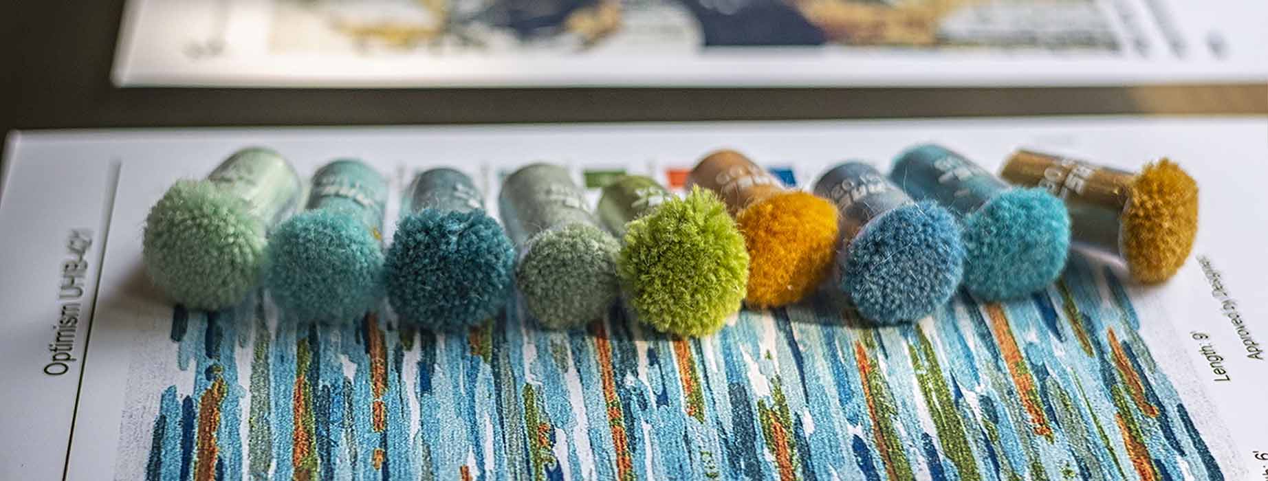 Visit one of our showrooms in Seldens Home Furnishings of Bellevue, Tacoma, and Olympia locations to work with our helpful color poms so you can see exactly what colors you're designing with.