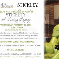 You are cordially invited to Stickley: A Living Legacy