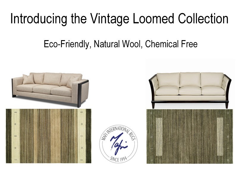 This eco-friendly rug collection is hand-made in the villages of Varanasi, using clean and un-dyed wool.