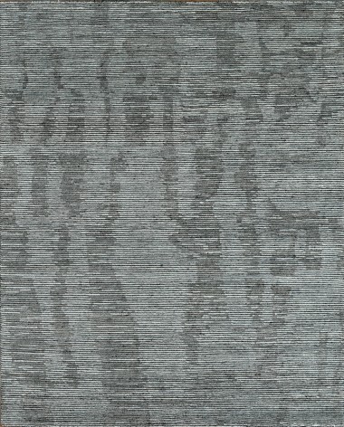 Mafi Signature | Amber | AM-3005: Grey area rug Modern/Transitional Grey/Silver Wool Area Rug: Mafi Signature Amber AM-3005 (Hand-Knotted Area Rug)