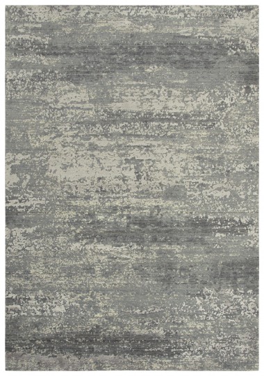 Modern Grey Wool Area Rug: Bainbridge Arya 21601: Grey/Ivory (Power-Loomed Area Rug)