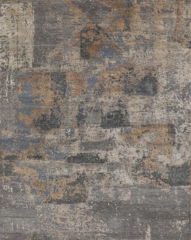 Mafi Signature | Cologne | COL-183: Grey area rug Transitional/Modern Grey/Silver Wool Area Rug: Mafi Signature Cologne COL-183 (Hand-Knotted Area Rug)