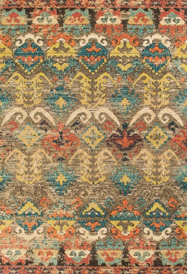 Madison | Cascade | 1333044: Taupe area rug Bohemian Brown Area Rug: Madison Cascade 1333044: Taupe (Power-Loomed Area Rug)