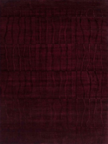 Modern Red/Burgundy Wool Area Rug: Regal Eternity's Hold 185157: Burgundy (Handmade Area Rug)
