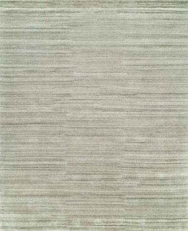 Transitional/Modern Grey/Silver Wool Area Rug: Regal Ellipse 185158: Khaki Grey (Hand-Knotted Area Rug)