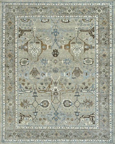 Traditional Beige/Tan Wool Area Rug: Mafi Signature Graham GH-105 (Hand-Knotted Area Rug)