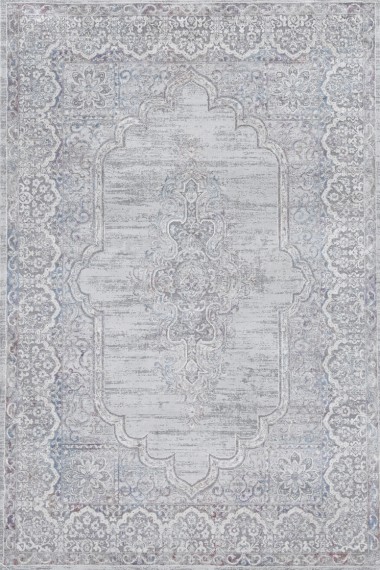 Traditional Grey/Silver Area Rug: Madison Geena 1373307: Silver (Power-Loomed Area Rug)