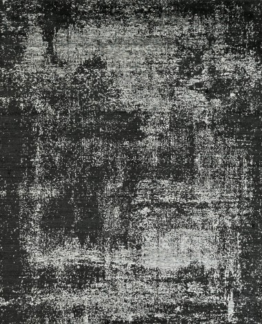 Modern/Transitional Charcoal/Black Wool Area Rug: Mafi Signature Nirvana HLNV-10 (Hand-Knotted Area Rug)