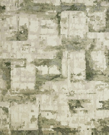 Regal | Hexton | 188394: Sage/Ivory area rug Modern/Transitional Green Wool Area Rug: Regal Hexton 188394: Sage/Ivory (Hand-Knotted Area Rug)