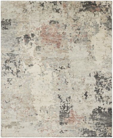 Regal | Issaquah Treasures | 189952: Pale Greys/Blush area rug Transitional/Modern Grey/Silver Wool Area Rug: Regal Issaquah Treasures 189952: Pale Greys/Blush (Hand-Knotted Area Rug)