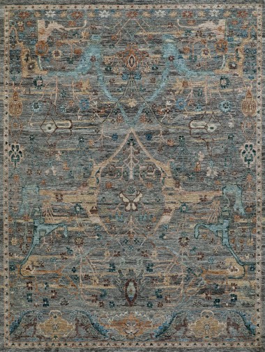 Traditional Brown Wool Area Rug: Mafi Signature Legacy LEG-124 (Hand-Knotted Area Rug)