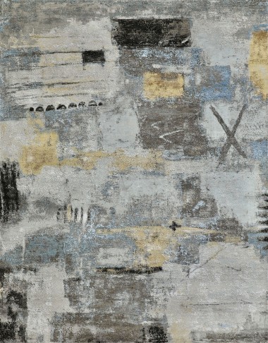 Modern Brown Wool Area Rug: Mafi Signature Hudson MDC-1493 (Hand-Knotted Area Rug)