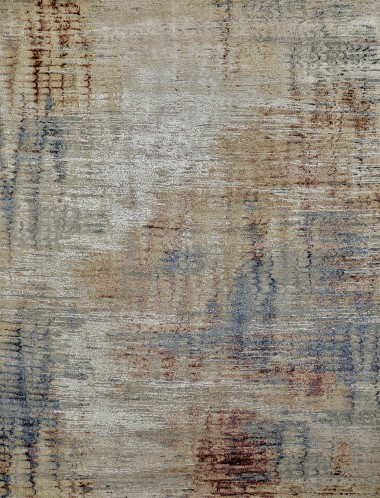 Modern Beige/Tan Wool Area Rug: Mafi Signature Hudson MDC-1583 (Hand-Knotted Area Rug)