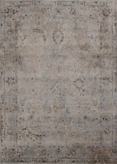 Transitional/Modern Beige/Tan Wool Area Rug: Mafi Signature Manhattan MDC-299 (Hand-Knotted Area Rug)