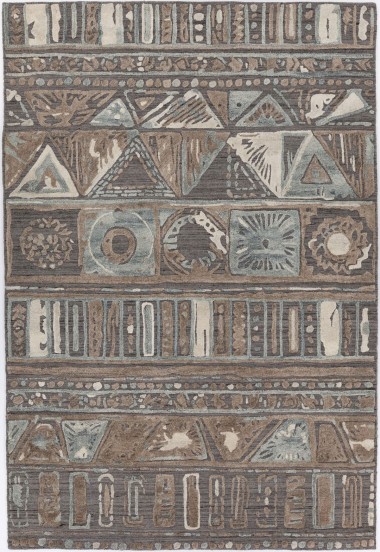 West Lake | Nimesha | 23145056: Brown/Multi area rug Modern/Bohemian Brown Wool Area Rug: West Lake Nimesha 23145056: Brown/Multi (Handmade Area Rug)_Modern/Bohemian Brown Wool Area Rug: West Lake Nimesha 23145056: Brown/Multi (Handmade Area Rug)