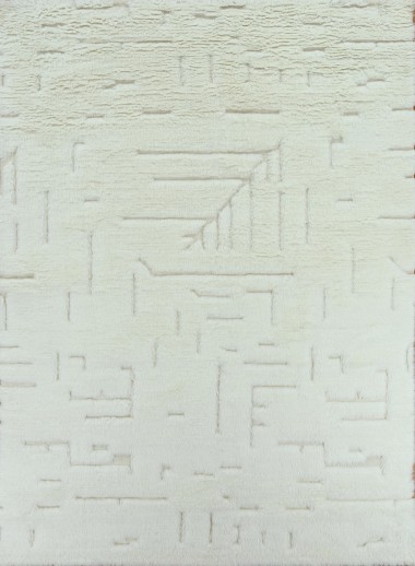 Bohemian/Shag Ivory/White Wool Area Rug: Mafi Signature Rafat RF-1017 (Hand-Knotted Area Rug)