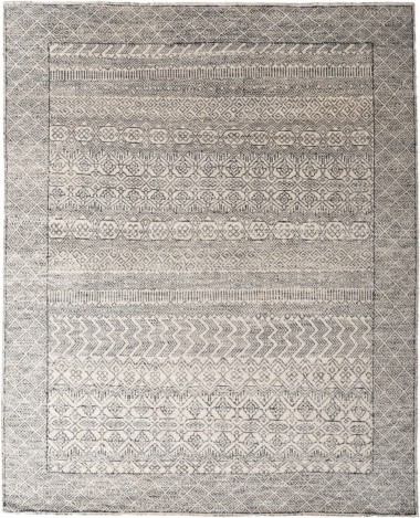 Jakarta | Riley | 1018535: Natural area rug Bohemian Beige/Tan Wool Area Rug: Jakarta Riley 1018535 (Hand-Knotted Area Rug)