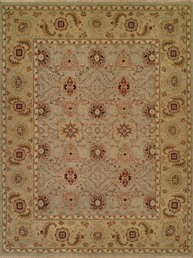 Regal | Sudan | 1819651: Light Blue/Gold area rug Traditional/Bohemian Blue/Navy Wool Area Rug: Regal Sudan 1819651: Light Blue/Gold (Handmade Area Rug)