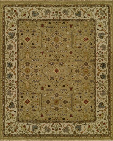 Regal | Sudan | 1819474: Dijon/Ivory area rug Traditional/Bohemian Yellow/Gold Wool Area Rug: Regal Sudan 1819474: Dijon/Ivory (Handmade Area Rug)