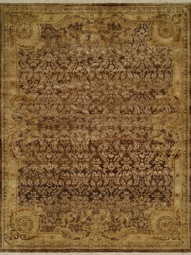 Traditional Brown Wool Area Rug: Regal Tuscan Cruise 1820606: Brown (Hand-Knotted Area Rug)