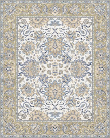 Traditional White/Ivory Wool Area Rug: Mafi Signature Custom Timeless TL-04 (Hand-Knotted Area Rug)
