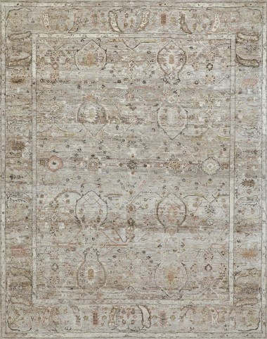 Traditional Beige/Tan Wool Area Rug: Mafi Signature Topica TO-107 (Hand-Knotted Area Rug)