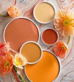 Do you dare to decorate with these gorgeous oranges? Paint image courtesy of Better Homes and Garden.