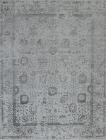 Transitional/Traditional Grey/Silver Wool Area Rug: Mafi Signature New Modern NM-6974 (Hand-Knotted Area Rug)