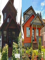 This before and after caught my eye because it is a realistic and considerate remodel with care and concern. Scale, form and funtion- Check . Humble, modern and sleek- Check.