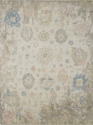 Traditional Beige/Tan Wool Area Rug: Regal Aficionado 181092: Antique Linen/Earth Tones (Hand-Knotted Area Rug)