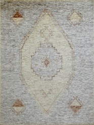 Bohemian Beige/Tan Wool Area Rug: Mafi Signature Cairo CAO-06 (Hand-Woven Area Rug)
