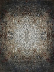 Transitional/Modern Beige/Tan Wool Area Rug: Mafi Signature Cosmos COM-172 (Hand-Knotted Area Rug)