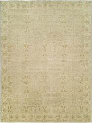 Traditional Ivory Wool Area Rug: Silk Road Elicia 19531 (Hand-Knotted Area Rug)