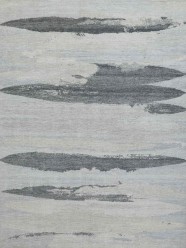 Third and Wall | Randy Hibberd | Even Flow PHIB-188 area rug Modern/Transitional Grey/Silver Wool Area Rug: Third and Wall Randy Hibberd Even Flow PHIB-188 (Hand-Knotted Area Rug)