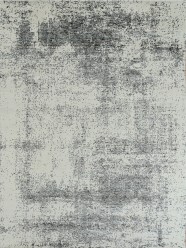 Modern/Transitional Ivory/White Wool Area Rug: Mafi Signature Nirvana HLNV-11 (Hand-Knotted Area Rug)