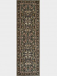 Traditional Charcoal/Black Wool Area Rug: Mafi Signature Khanna KH-1066 (Hand-Knotted Area Rug)