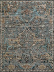 Traditional Brown Wool Area Rug: Mafi Signature Legacy LEG-124 (Hand-Knotted Area Rug)