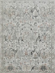 Traditional Grey/Silver Wool Area Rug: Mafi Signature Legacy LEG-140 (Hand-Knotted Area Rug)