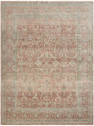 Traditional Orange/Rust Wool Area Rug: Regal Lake Roosevelt 1812028: Rust (Hand-Knotted Area Rug)