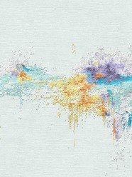 Modern/Transitional White/Ivory Wool Area Rug: Third and Wall Dina D`Argo Latitude UDAR-186 (Hand-Knotted Area Rug)
