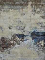 Modern Beige/Tan Wool Area Rug: Mafi Signature Hudson MDC-1460 (Hand-Knotted Area Rug)