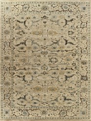 Traditional Beige/Tan Wool Area Rug: Mafi Signature Magnolia MG-05 (Hand-Knotted Area Rug)