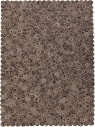 Modern/Shag Brown Wool Area Rug: West Lake Pataha 23160086: Brown/Tan (Handmade Area Rug)