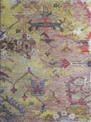 Antiquity | Renaissance Charm | 1137604: Pink/Yellow area rug Traditional Pink/Purple Wool Area Rug: Antiquity Renaissance Charm 1137604: Pink/Yellow (Hand-Knotted Area Rug)