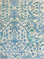 Antiquity | Renaissance Charm | 1130704: Ivory/Blue area rug Traditional White/Ivory Wool Area Rug: Antiquity Renaissance Charm 1130704: Ivory/Blue (Hand-Knotted Area Rug)