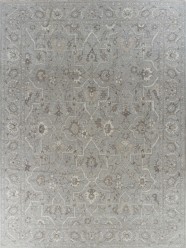 Antiquity | Renaissance Charm | 1130024: Grey/Ivory area rug Traditional Grey/Silver Wool Area Rug: Antiquity Renaissance Charm 1130024: Grey/Ivory (Hand-Knotted Area Rug)