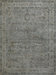 Traditional Grey/Silver Wool Area Rug: Mafi Signature Topica TO-103 (Hand-Knotted Area Rug)