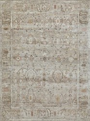 Traditional Beige/Tan Wool Area Rug: Mafi Signature Topica TO-107 (Hand-Knotted Area Rug)