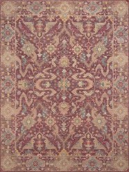 Antiquity | Willow Crest | 1230001: Plum area rug Traditional Pink/Purple Wool Area Rug: Antiquity Willow Crest 1230001: Plum (Hand-Knotted Area Rug)
